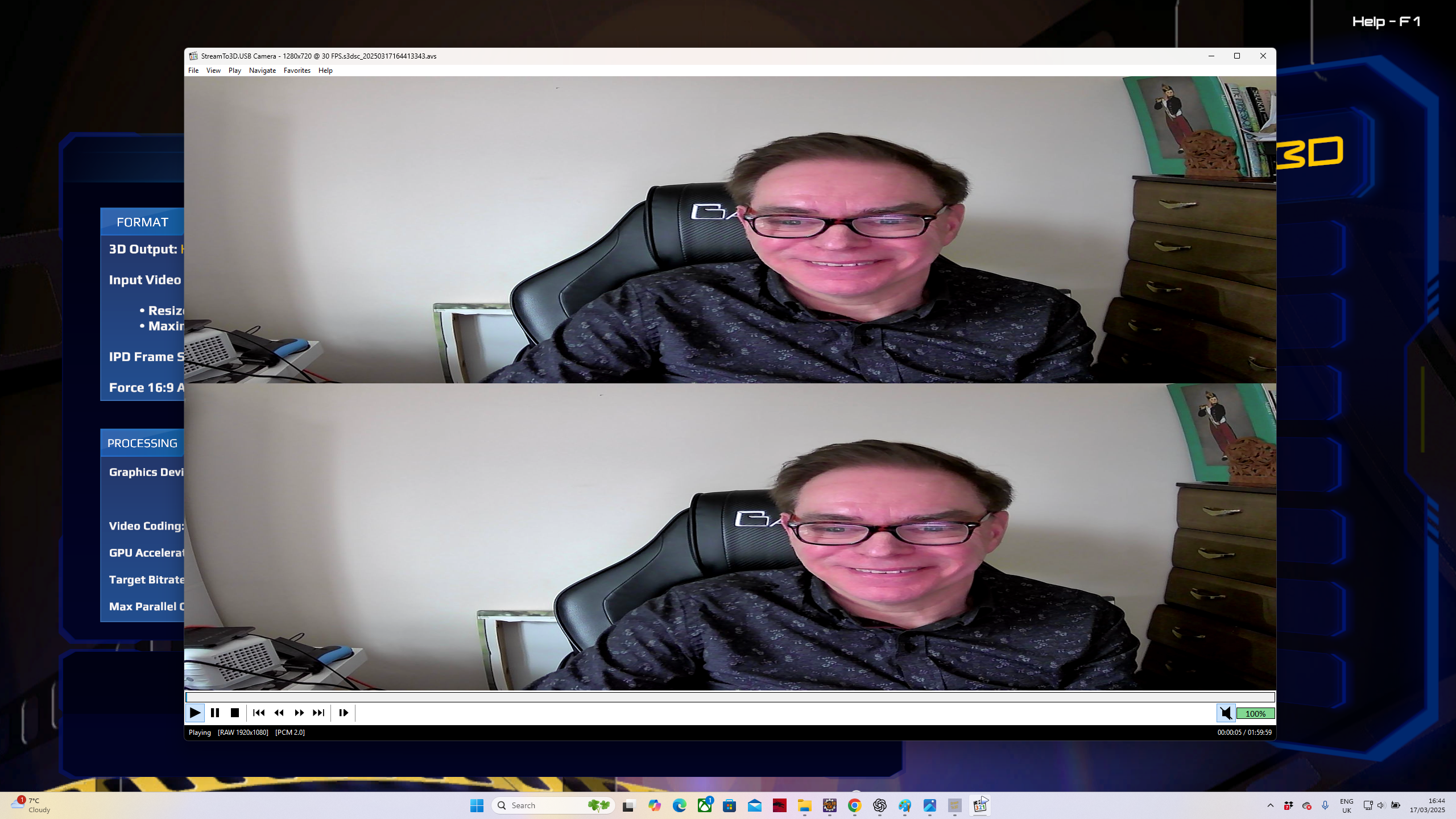 Live Video/Screen Capture Sources and 3D Conversion